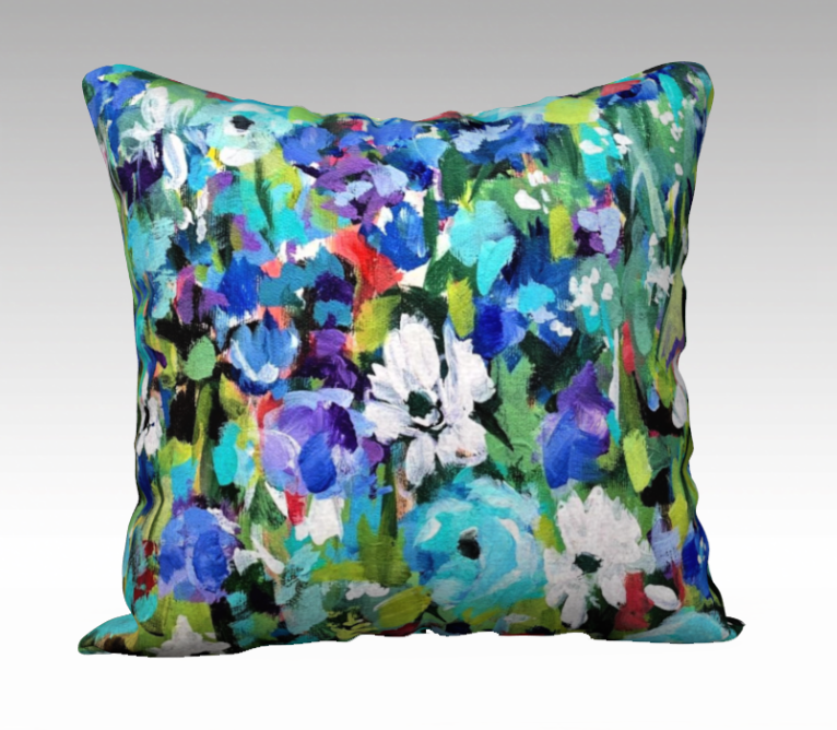 Periwinkle Blues Cushion Cover