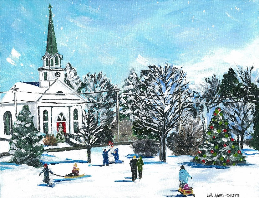 Snow day at the common